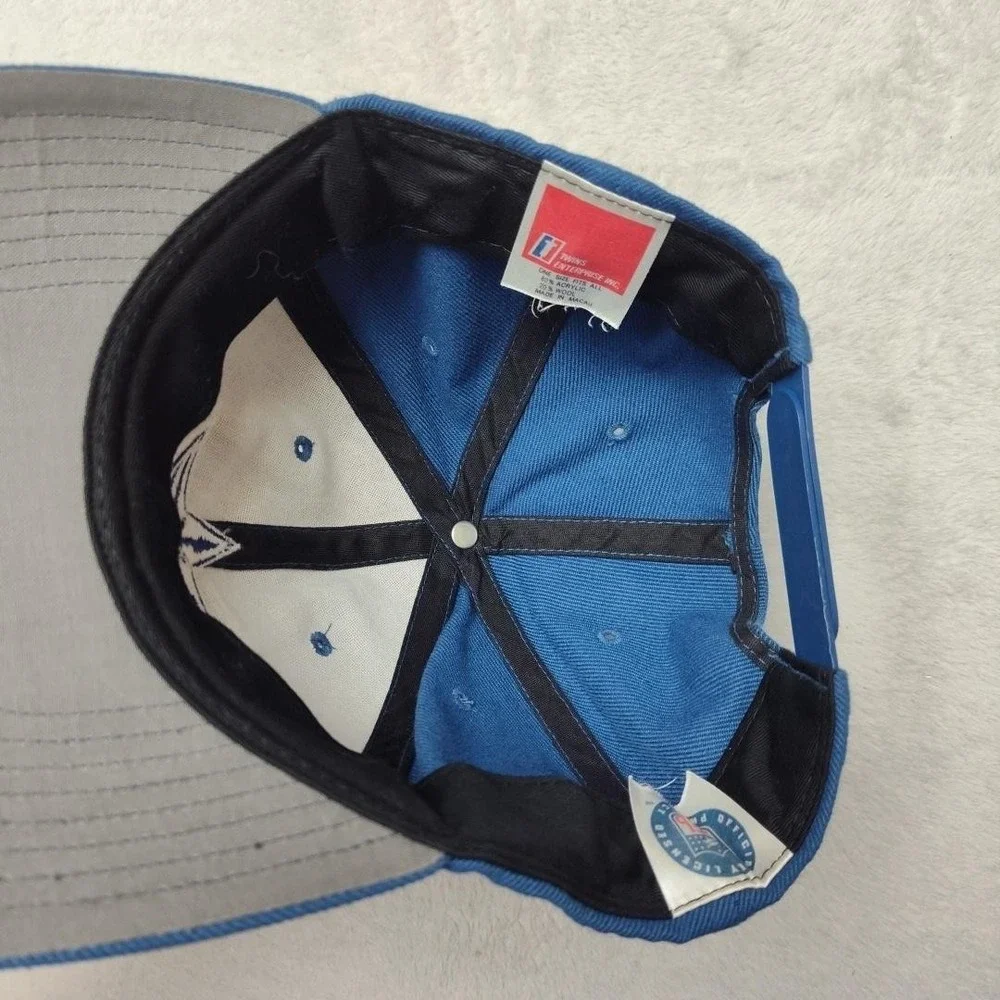 Vintage Dallas Cowboys Twins Enterprise Hat Cap Snap Back Mens Blue Acrylic Wool - Picture 7 of 9